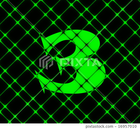 number three icon symbol Flat modern web design wi 16957010