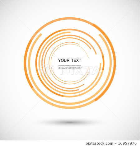 Vector color line twirl design 16957976