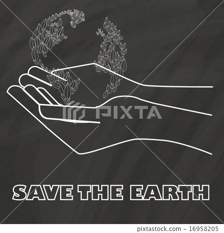 Hands holding a globe 16958205