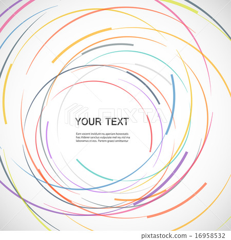 Vector color line twirl design 16958532