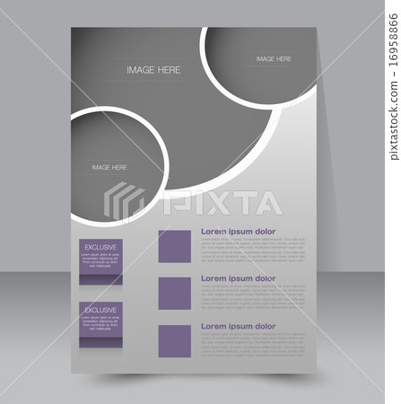Flyer template. Business brochure. A4 poster. Flyer template. Business brochure. A4 poster. 16958866