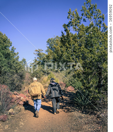 Hikers on a trail 16959092