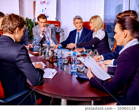 Group business people in office. 16960128
