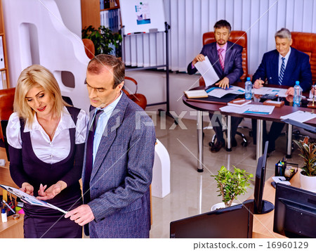 Group business people in office. 16960129