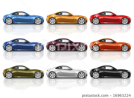 Car Vehicle Transportation 3D Illustration Concept Car Vehicle Transportation 3D Illustration Concept 16963224