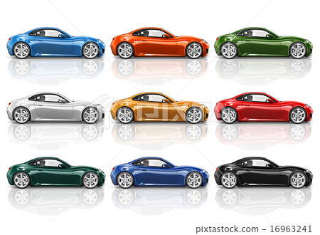 Car Vehicle Transportation 3D Illustration Concept Car Vehicle Transportation 3D Illustration Concept 16963241
