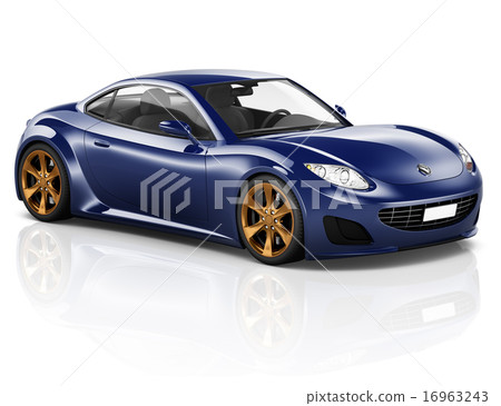 3D Sport Car Vehicle Transportation Illustration Concept 3D Sport Car Vehicle Transportation Illustration Concept 16963243