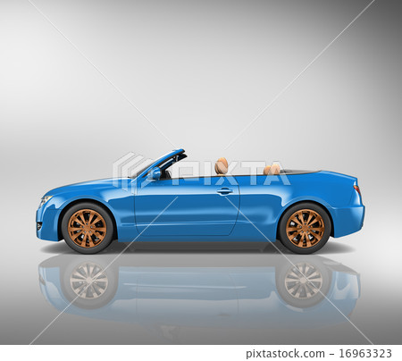 Car Convertible Transportation 3D Illustration Concept 16963323