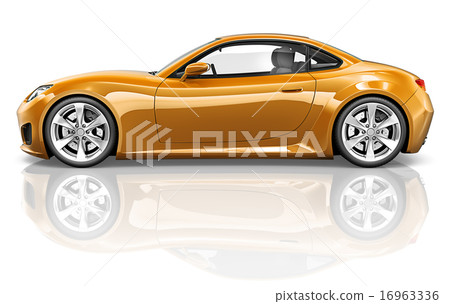 3D Sport Car Vehicle Transportation Illustration Concept 3D Sport Car Vehicle Transportation Illustration Concept 16963336
