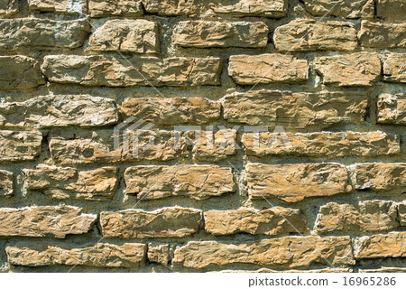 Stone masonry with rich and various texture 16965286
