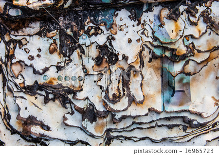 Burnt paper surface with dark charred page edges 16965723