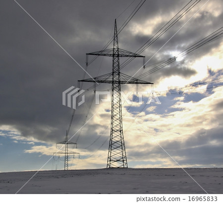 winter landscape and mast electrical wiring 16965833
