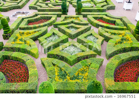 beautiful castle gardens of Villandry Loire France 16967551