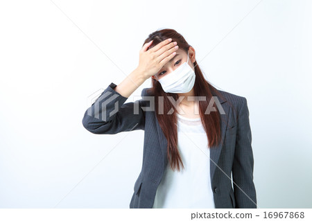 Female company worker mask 16967868