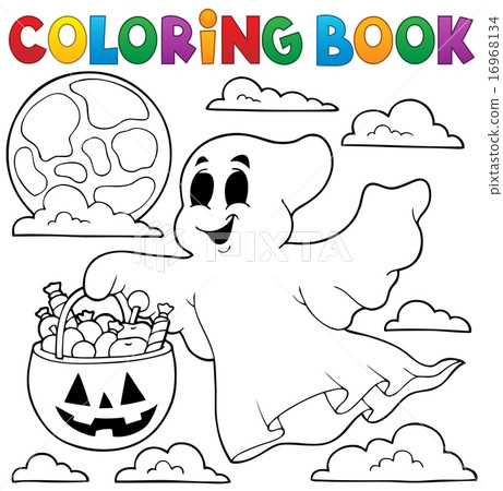 Coloring book ghost theme 3 Coloring book ghost theme 3 16968134
