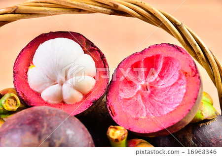 Fresh fruit in a basket on a wooden floor Fresh fruit in a basket on a wooden floor 16968346