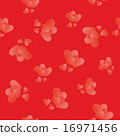 Vector seamless pattern with hearts 16971456
