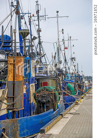 Trawler in a seaport Trawler in a seaport 16971852