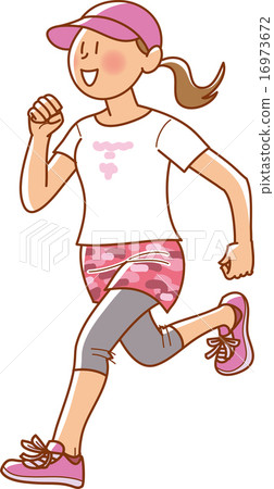 Woman jogging Woman jogging 16973672
