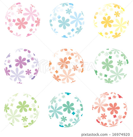 Flower ball colorful Flower ball colorful 16974920