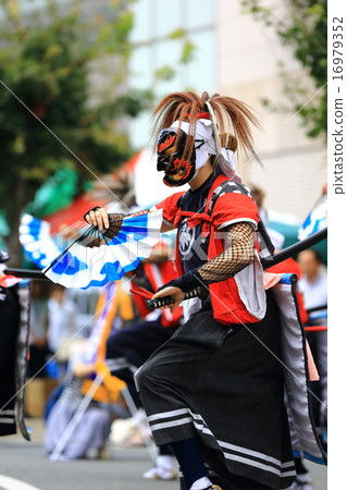 岩手縣北上市北上道士娛樂節魔鬼舞 岩手縣北上市北上道士娛樂節魔鬼舞 16979352