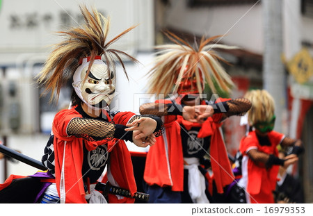 岩手縣北上市北上道士娛樂節魔鬼舞 岩手縣北上市北上道士娛樂節魔鬼舞 16979353