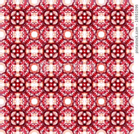 Seamless vector geometric abstract pattern. Creative round shapes made of short lines. 16981096