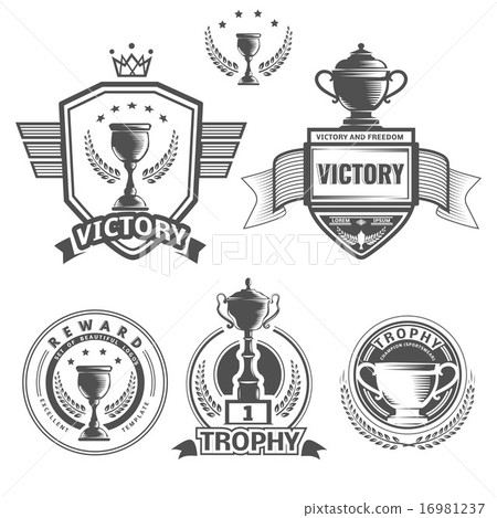 Vector winner logos Vector winner logos 16981237