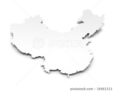 Paper map of China Paper map of China 16981313