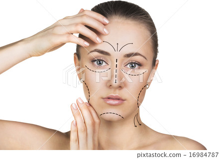 Young female face 16984787