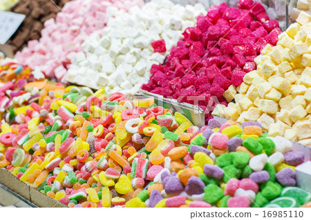 Turkish sweets colorful delight lokum in Grand Bazaar Turkish sweets colorful delight lokum in Grand Bazaar 16985110