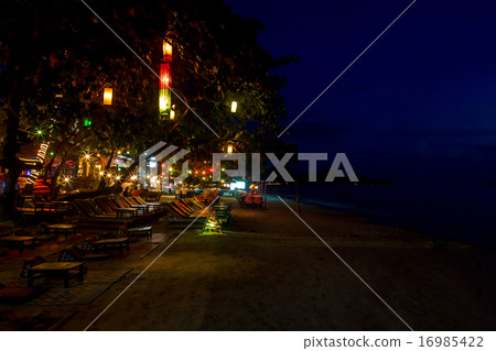 beach restaurant on Koh Chang beach Thailand 16985422