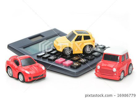 Toy car and calculator. Toy car and calculator. 16986779