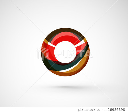 Abstract geometric company logo ring, circle Abstract geometric company logo ring, circle 16986898