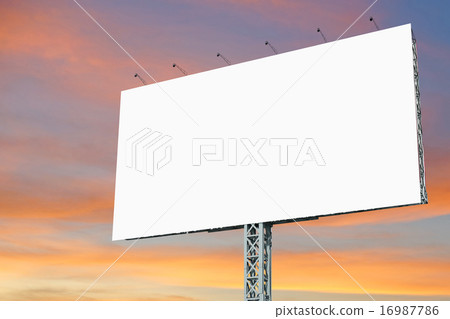 blank billboard for advertisement  16987786