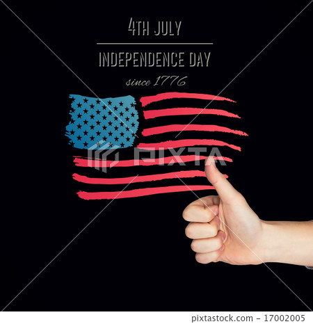 Composite image of hand showing thumbs up 17002005