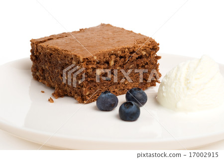 chocolate brownie with ice cream chocolate brownie with ice cream 17002915