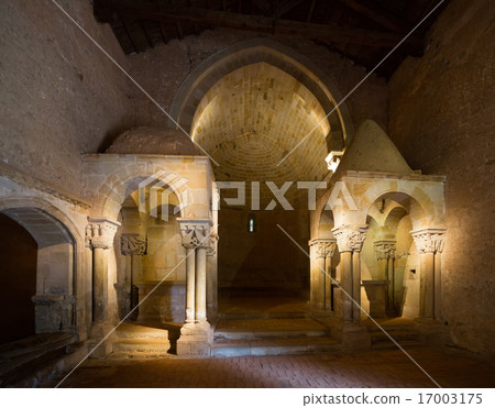 Interior of abandoned church of San Juan de Duero 17003175