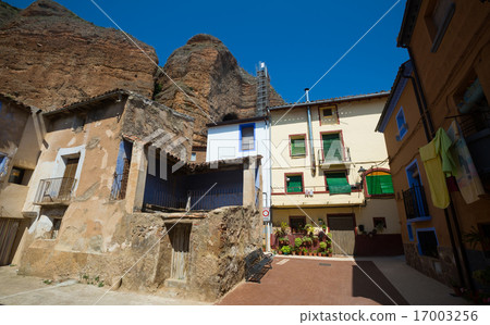 old spanish village in summer. Los Fayos old spanish village in summer. Los Fayos 17003256