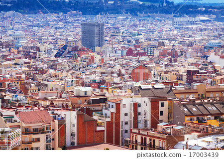 Top view of Barcelona Top view of Barcelona 17003439