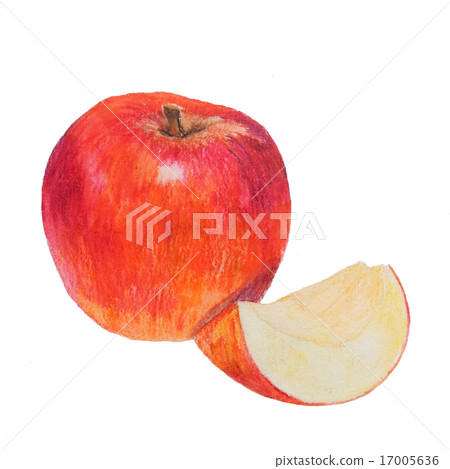Watercolor colored pencils apple Watercolor colored pencils apple 17005636