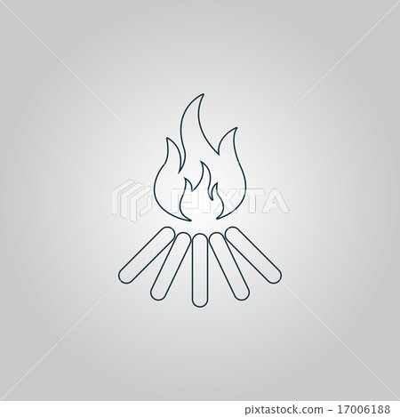 bonfire vector icon - Stock Illustration [17006188] - PIXTA