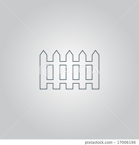 Fence icon - Vector 17006198