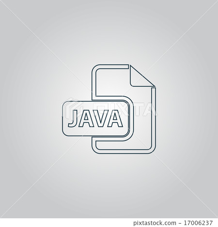 Java development file format flat icon - Stock Illustration [17006237 ...
