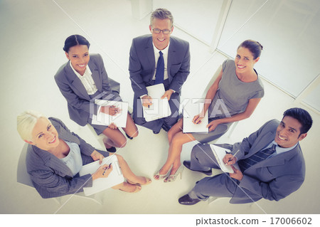 Business people in board room meeting Business people in board room meeting 17006602