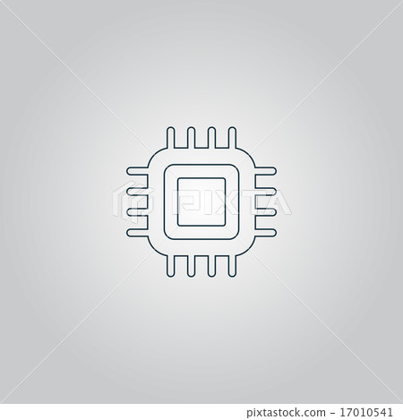 Flat Icon of cpu Flat Icon of cpu 17010541