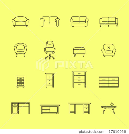 Furniture icons Furniture icons 17010936