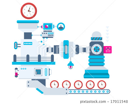 Vector industrial illustration of the mechanism 17011548