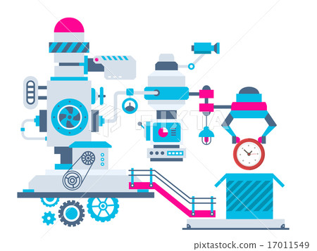 Vector industrial illustration of the mechanism 17011549