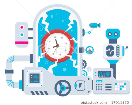 Vector industrial illustration of the mechanism 17011550